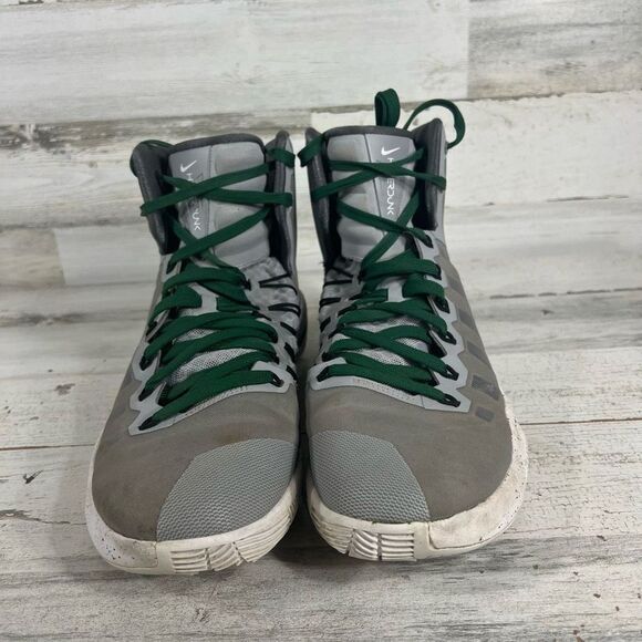 Nike Mens Zoom‎ Hyperdunk TB Sneaker Basketball Athletic Shoes Gray Size 10.5 - Picture 4 of 8